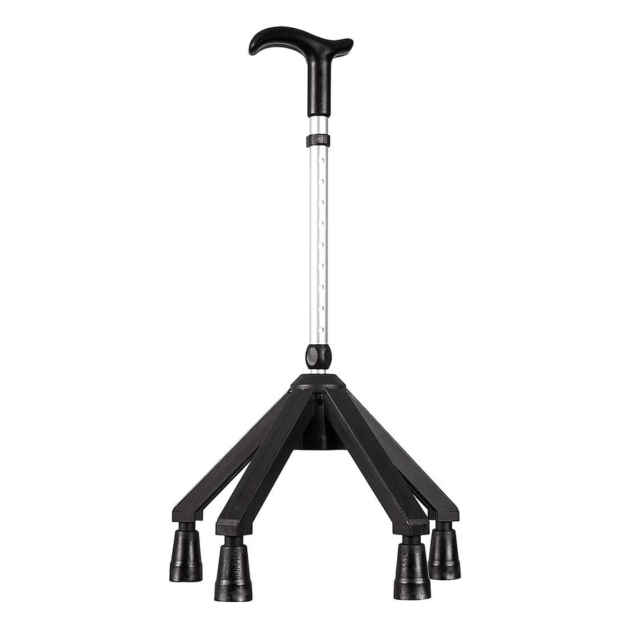 Quadro 4 Point Walking Cane Black