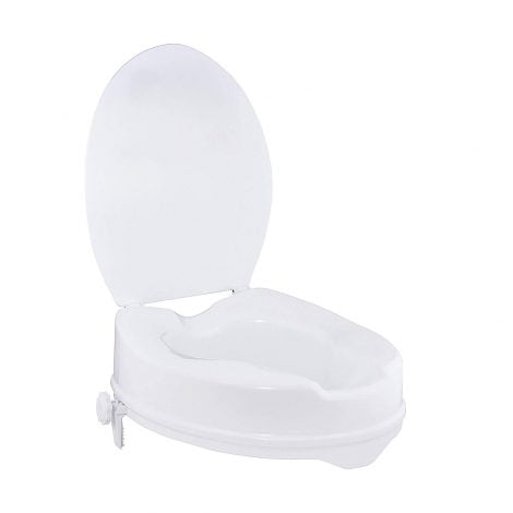 Raised Toilet Seat With Lid