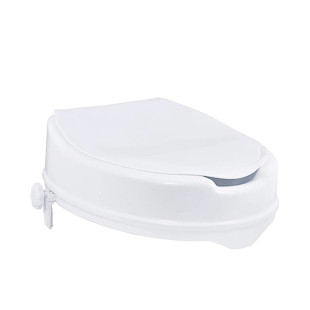 Raised Toilet Seat With Lid