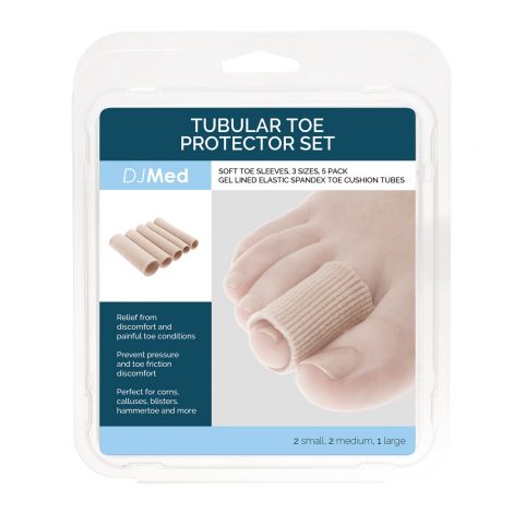 DJMed Toe Tubes – Tubular Toe Protector (Set of 5)